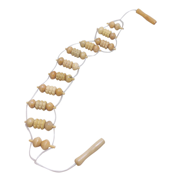 Natural Wood Rolling Ball Massager